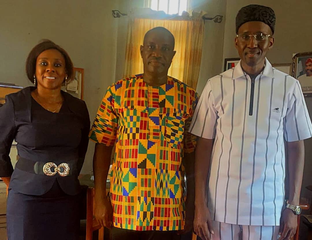 From left: : Dr. Ijeoma Onyejekwe, chief of Dept. National Museum Enugu, Mr. Aloysius Duru, Curator National Museum Enugu, Mr. Wilson Uche Ugwu, Deputy President II, ATPN